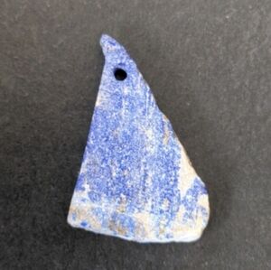 New raw unpolished natural lapis lazuli stone pendant / specimen